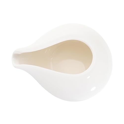 1pc Ceramic Sauce Pot Gravy White Sauce Seasoning Honey Pitcher Milk Jug Creamer Coffee Container Soy Restaurant Condiment Bowl Fruit Bowl Sauce Bowl Sauce Boat Sauce Dish Ceramics Cabilock