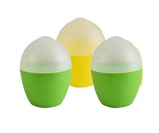 MAURY'S Set 3 Scatole Per Frigo Salva Limone Bicolore (Giallo e Verde) Plastica Chiusura Ermetica