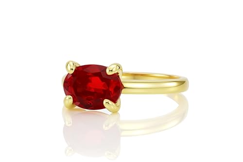 Bague rubis ovale élégante pour sublimer vos soirées et vos tenues de cocktail chic