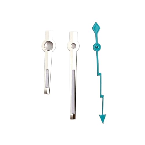 Aiguille de montre NH35 argent bleu glace pour réparer un cadran usé ou cassé