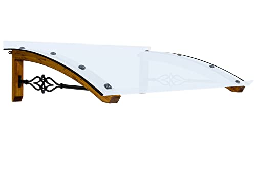 Pensilina da esterno in legno lamellare, copertura...