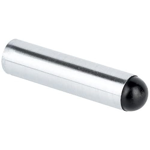 Romak DRSTP003 Satin Chrome Plated Round Bullet Metal Door Stop, 75 mm Size