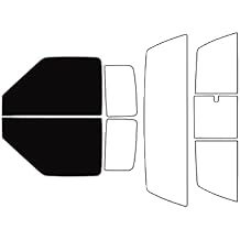 Rvinyl Window Tint Kit for Chevrolet S-10 1994-2003 2 Door Back 5%