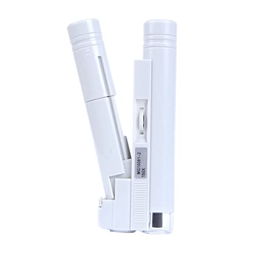 Microscope Illumination Reading Microscope Coordinates with Scale Optical Lenses Magnifier(150X)