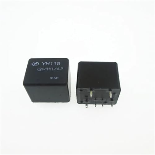 Relé de 24V para coche YH119 024-1H11-1A-P con conector de 6 pines para automoción pack de 5 unidades