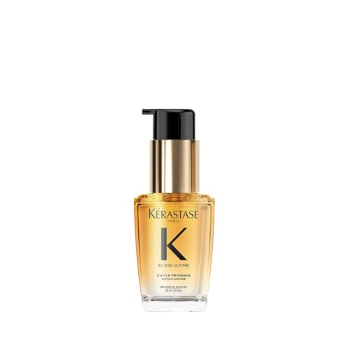 KÉRASTASE Elixir Ultime - L'Huile Originale - Huile Capillaire Nourrissante Multi-Usage - Soin Thermo-Protecteur Sans Rinçage - Huiles de Camélia, Marula & Argan -...