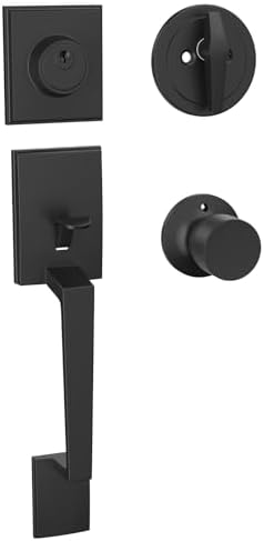 HOSOM Passage Door Knob Set 3 Pack Matte Black Non-Locking Interior Door Handles - View #3
