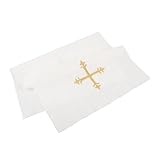 Une touche d'élégance pour la cérémonie : chaque nappe de purification pour la communion est ornée de broderies main raffinées et offre une couverture d'autel élégante qui transforme le culte ordinaire en une célébration sacrée