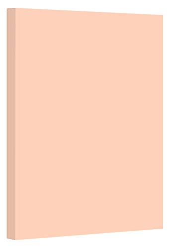 Peach Pastel Color Card Stock Paper, 67lb Cover Medium Weight Cardstock, for Arts & Crafts, Coloring, Announcements, Stationary Printing at School, Office, Home | 8.5 x 11 | 50 Sheets Per Pack
