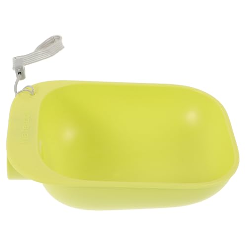 Wakauto Portable Dog Water Bowl with Mineral Water Bottle Compact Outdoor Dispenser for Hiking and Durable Material Easy to Clean Space Saving Design