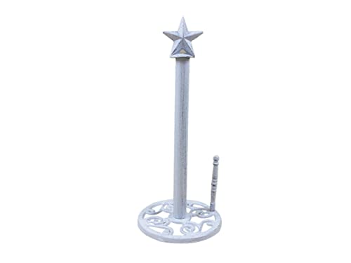 Soporte de papel Texas Star encalado para cocinas rústicas, portarrollos de 40,6 cm 3