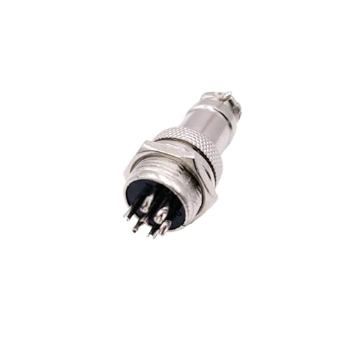 Conector de aviación fijo GX16-7P con 7 pines miniatura 1