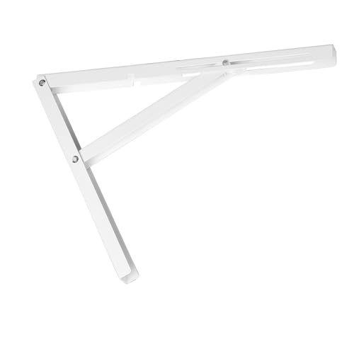 Équerre escamotable blanche 400 mm pour optimiser un petit espace mural