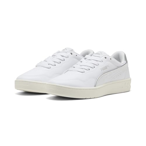 Puma Court Lally DAYINIGHT - Tenis para Mujer, Color Blanco, Blanco, Plateado, Talla 36, Puma Blanco Puma Blanco Puma, 39 EU