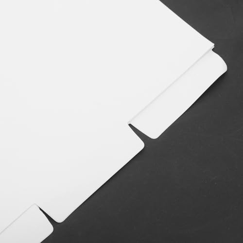 Separadores de hojas sueltas Sosoport en papel blanco para archivar apuntes 3