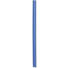 Durable Spine Bar A4 6 mm Blue | Pack of 100 Pieces | Ideal for Binding Unpunched Documents in Seconds | Holds Up to 60 A4 Sheets