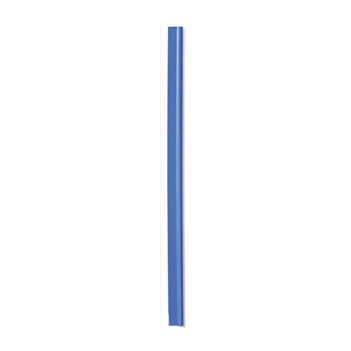 Durable Klemmschiene A4, für circa 60 Blatt, Packung à 100 Stück, blau, 290106