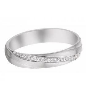 Alliance Or 9 carats et Diamant Yaffa 4 mm : scellez votre amour éternel