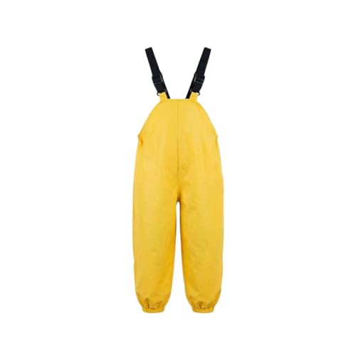 Image of BLOMDES Kids Rain Trousers Waterproof Windproof Dungarees Yellow for 3-4 Years