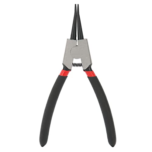 External Straight Circlip Pliers, Carbon Steel Straight External Snap Ring Pliers Rubber Multifunctional Ring Retaining Pliers for Ring Remover Retaining