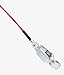 Radical Fencing Allstar 2-Prong Body Cord for Fencing Foil Sabre, Clear Transparent Plugs