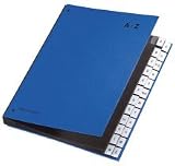 Pagna 24249 Pultordner A-Z silber 24 Fächer Einband aus Hartpappe Coloreinband