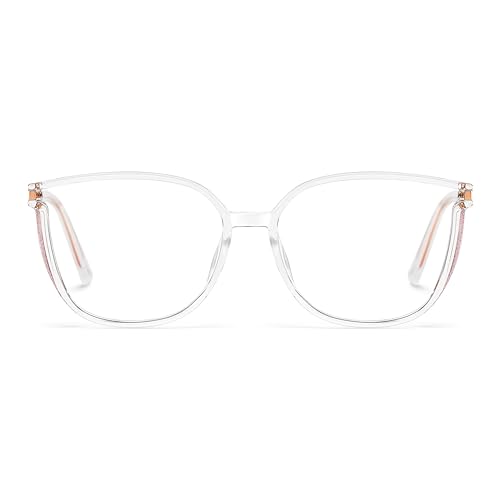 Zeelool Glasses Frame for Women Cat Eye Fashion Eyeglasses Eyewear Frame with Clear Lens Rodz ZTX548130-02