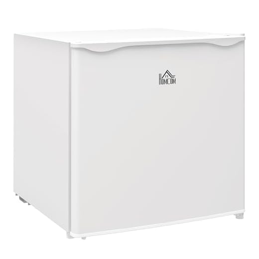 HOMCOM Mini-Gefrierschrank 35 L Gefrierbox elektrisch freistehend 45 W Mini Gefriertruhe Minikühlschrank 41dB -14 bis -24℃ 5-stufige Temperaturregelung 47 x 44,2 x 48,8 cm Weiß