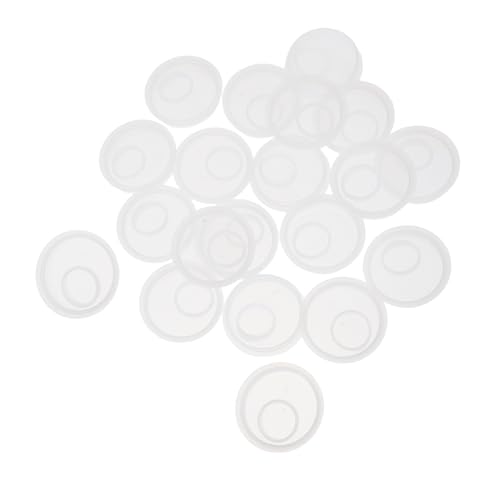 MJMLUCK Lot de 20 Bouchons de fût en Plastique avec Joint d'étanchéité Interne, pour fûts de Produits Chimiques à Usage Industriel, avec Anneau de Traction.