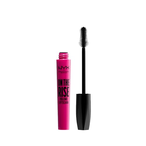 NYX Professional Makeup On the Rise Volume Liftscara, Wimperntusche für sofort geliftete Wimpern und Volumen, 10 ml, Farbe: Extreme Black