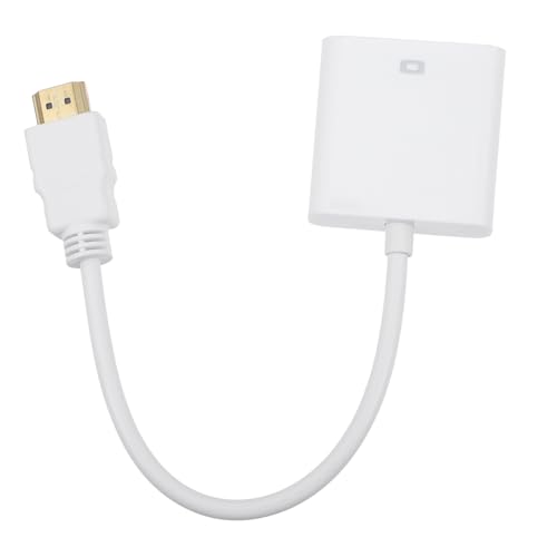 KONTONTY Vga Cable Adapter Vga Converter Convert Cable Home Converter Video Converter Video Cable Office Supplies Abs White