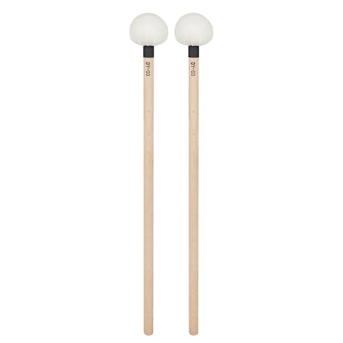 2 piezas baquetas con mango de fieltro para percusión miniatura 1