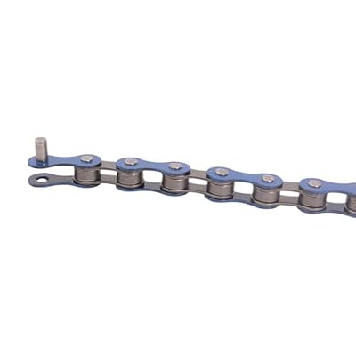 KHE BMX Singlespeed Chain 1/2 x 1/8 112 Links only 0.85lbs with Chain Lock Blue