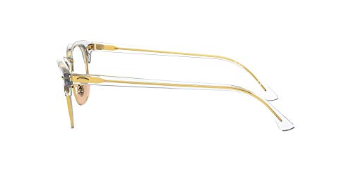 ARMAÇÃO OCULOS GRAU RAY BAN CLUBMASTER RB5154 5762 51 TRANSPARENTE DOURADO