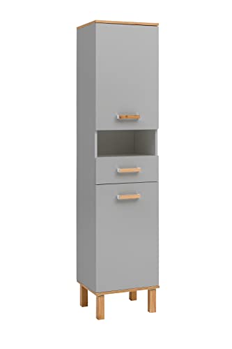 Schildmeyer Hochschrank Padua 148832, platingrau/Eiche Landhaus Dekor, 40,4 x 35,0 x 178,5 cm Schildmeyer Hochschrank Padua 148832, platingrau/Eiche Landhaus Dekor, 40,4 x 35,0 x 178,5 cm