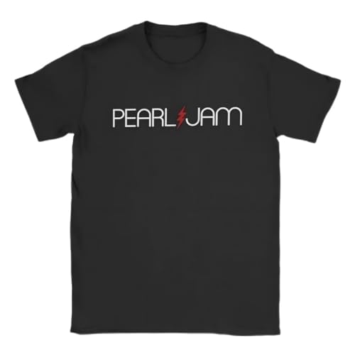 Photo de Pearls-jams-Men-s-T-Shirt-Tees-Short-Sleeve-Crewneck-T-Shirts-Pure