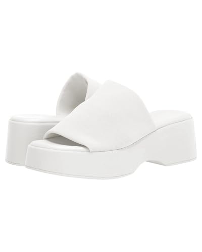 Image of Womens Wedge SIides Sandals Platform Open Toe Slip On Elastic Band Wedges Shoes