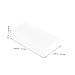 Abaodam 2pcs Frosted Rectangular for Physics Optical Refraction Experiments Glass Teaching Tool for Educational Science Demonstrations