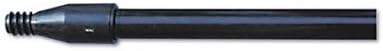 UNS636 - Fiberglass Broom Handle, Nylon Plastic Threaded End, 1" Diameter x 60" Long, Black