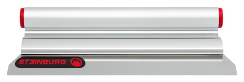 STEINBURG - Espátula de aluminio "Al" de 250 mm con esquinas redondeadas | Ideal para aficionados al bricolaje y constructores de castillos. Fabricado en Alemania. | Contenido: espátula con hoja