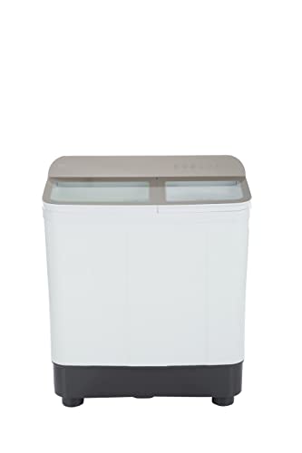 Image of Haier 9.5 Kg Semi automatic Topload with Toughend glass and spray (HTW95-178FW)