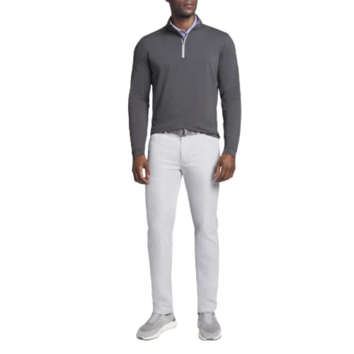 PETER MILLAR Mens Quarter Zip Knitwear, M, Grey2