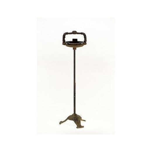 Cast Iron Standing Ashtray Vintage Style w/ handle Adjustable cigar cigarette
