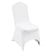 VEVOR White Polyester Spandex Banquet Dining Party Wedding Chair Covers (100 pc)