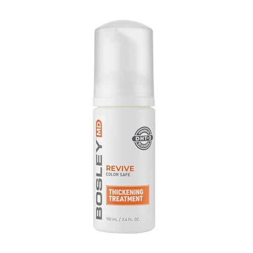 BosleyMD Revive Color Safe Thickening Treatment Liquid Foaming Treatment Clinically Proven to Restore Visibly Thinning Hair 3.4 Fl Oz