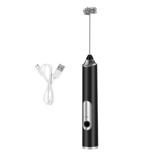 FACAIIO Batidor de huevos eléctrico de acero inoxidable 304 y batidor de crema, batidora de mano de alta velocidad para hornear, café y cocina