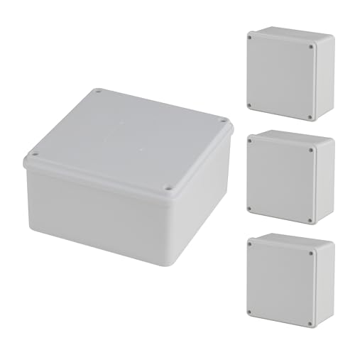 Anpugaolao 4 Pack 6x6x3 PVC Junction Boxes
