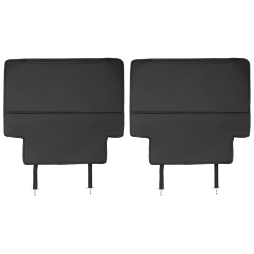 GIMUYA ホンダ 新型 ヴェゼル RV系 キックガード 後部座席 シートバックカバー シートバックプロテクター RV3/RV4/RV5/RV6 2021年4月~現行 専用 保護マット 収納ポケット付き 汚れ/傷防止 アクセサリー カスタムパーツ マイクロファイバー ブラック 2Pセット