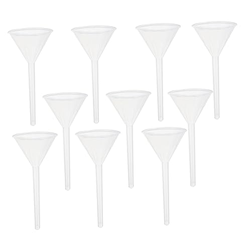 NAMOARLY 10pcs Laboratory Funnel Funnels Filling Funnel Triangle Funnel Small Funnel Filter Funnel Scientific Plastic Funnel Laboratory Plastic Funnel Pp Plastic