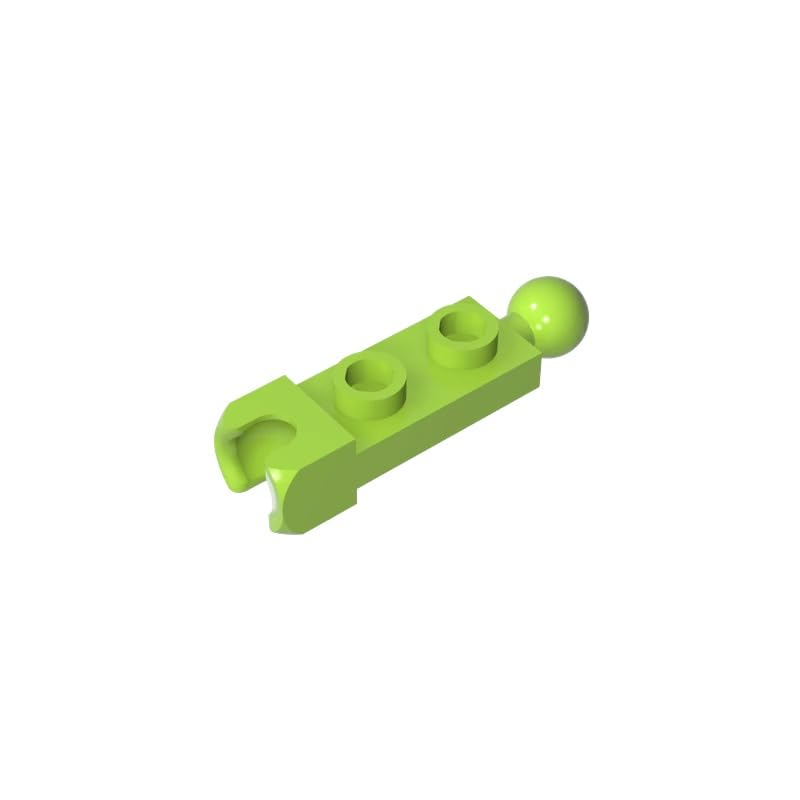 Gobricks Hinge Plate Plate Special 1x2 with 5.9mm End Cup and Towball 14419 GDS-904 50Pieces Compatible with Lego Classic Bulk Toy MOC Color:Lime